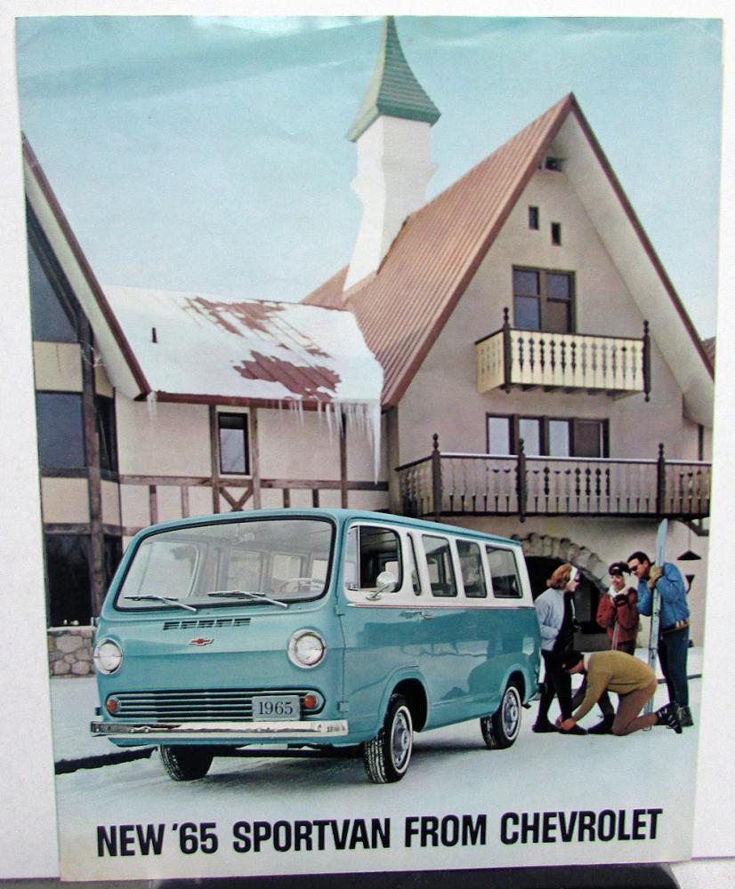 1965 Chevrolet Sportvan Truck Sales Brochure Folder Original