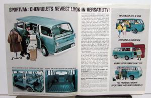 1965 Chevrolet Sportvan Truck Sales Brochure Folder Original