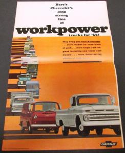 1965 Chevrolet Truck Full Line Gas Diesel Pickup Heavy Duty Sales Brochure Orig