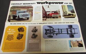 1965 Chevrolet Truck Full Line Gas Diesel Pickup Heavy Duty Sales Brochure Orig