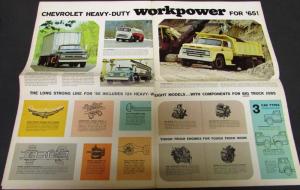 1965 Chevrolet Truck Full Line Gas Diesel Pickup Heavy Duty Sales Brochure Orig