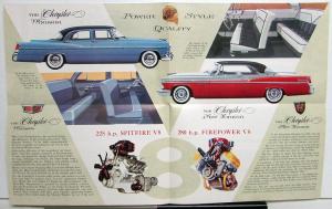 1956 Chrysler Windsor and New Yorker Models Color Sales Brochure Original