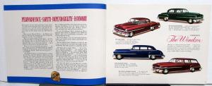 1952 Chrysler Windsor Saratoga New Yorker Imperial Color Sales Brochure