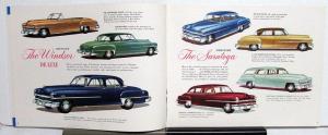 1952 Chrysler Windsor Saratoga New Yorker Imperial Color Sales Brochure