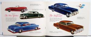 1952 Chrysler Windsor Saratoga New Yorker Imperial Color Sales Brochure