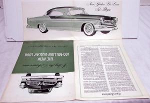 1955 Chrysler Windsor New Yorker Imperial Original Sales Brochure