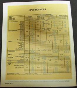 1966 Chevrolet Conventional Cab 70000 & 80000 Gasoline Models Sales Brochure R1