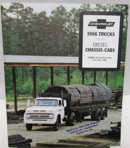 1966 Chevrolet Diesel Chassis Cab Truck D Q N Y U Series Sales Brochure R1