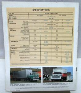 1966 Chevrolet Diesel Chassis Cab Truck D Q N Y U Series Sales Brochure R1
