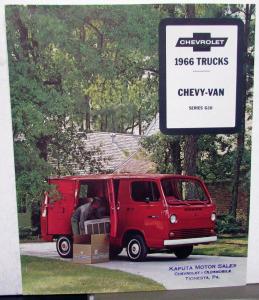 1966 Chevrolet Chevy Van G10 Series Truck Sales Folder Brochure R1