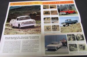 1966 Chevrolet Pickup Stake Chassis Cab Step & Step Van Truck Sales Folder R-1