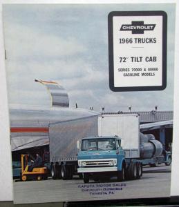 1966 Chevrolet Tilt Cab Gas Model 70000 & 80000 Truck Sales Brochure Original