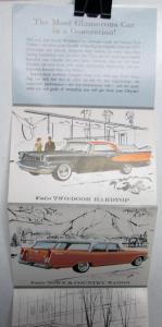 1957 Mighty Chrysler Pocket Accordion Sales Brochure Windsor Saratoga New Yorker
