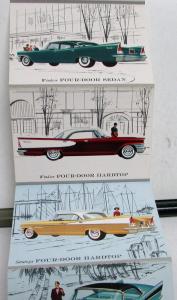 1957 Mighty Chrysler Pocket Accordion Sales Brochure Windsor Saratoga New Yorker