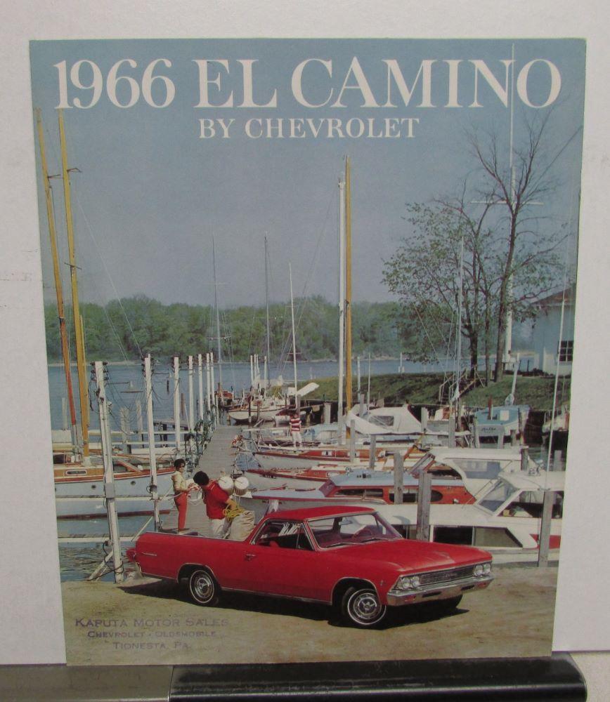 1966 Chevrolet El Camino Truck Sales Folder Brochure Original