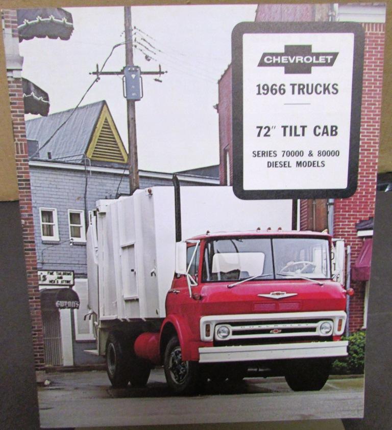 1966 Chevrolet Tilt Cab Diesel Truck 70000 & 80000 Sales Brochure Original
