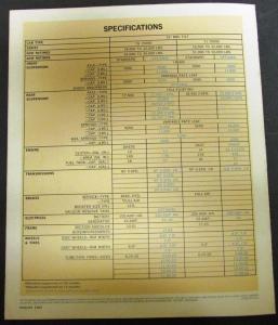 1966 Chevrolet Tilt Cab Diesel Truck 70000 & 80000 Sales Brochure Original
