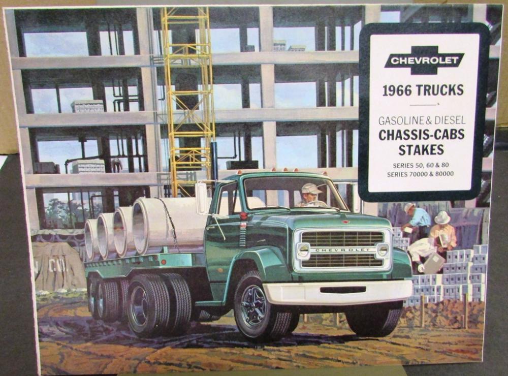 1966 Chevrolet Chassis Cab Stake Gas Diesel 50 60 80 70000 80000 Sales Brochure