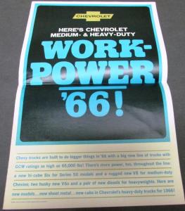 1966 Chevrolet Chassis Cab Stake Gas Diesel 50 60 80 70000 80000 Sales Brochure