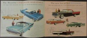 1957 Mighty Chrysler Windsor Saratoga New Yorker Color Original Sales Brochure