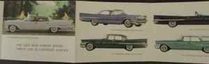 1958 Chrysler New Yorker Saratoga Windsor Pocket Accordion Color Sales Brochure