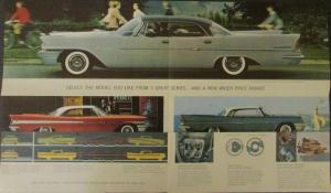 1958 Chrysler Forward Look Sales Brochure New Yorker Saratoga Windsor