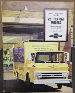 1967 Chevrolet Gas Diesel Tilt Cab Series 40 50 60 Truck Sales Brochure Original