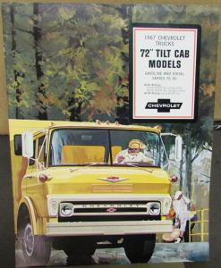 1967 Chevrolet Gas Diesel 72 Tilt Cab Series 70 80 Truck Brochure Original