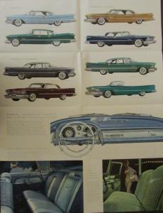 1958 Chrysler Imperial Southampton Crown Lebaron Sales Brochure With Letter