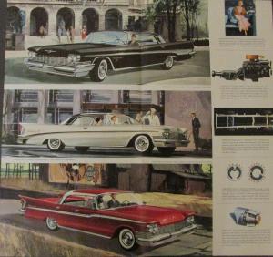 1959 Chrysler Color Original Sales Brochure New Yorker Saratoga Windsor