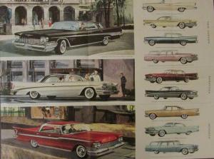 1959 Chrysler Color Original Sales Brochure New Yorker Saratoga Windsor