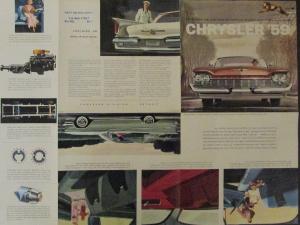 1959 Chrysler Color Original Sales Brochure New Yorker Saratoga Windsor