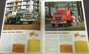 1967 Chevrolet Gas Diesel Conventional Cab Series 70 80 Truck Brochure Original