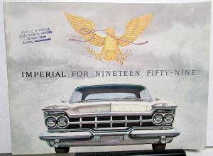 1959 Chrysler Imperial Crown Le Baron Sales Brochure Color Original