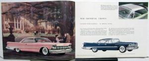 1959 Chrysler Imperial Crown Le Baron Sales Brochure Color Original