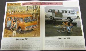 1967 Chevrolet Sportvan Truck Dealer Sales Brochure Original