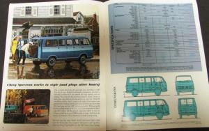 1967 Chevrolet Sportvan Truck Dealer Sales Brochure Original