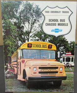 1968 Chevrolet School Bus Chassis Models Truck Sales Brochure Original