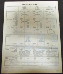 1968 Chevrolet School Bus Chassis Models Truck Sales Brochure Original