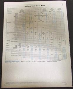 1968 Chevrolet Conventional Cab Gas Diesel 70 80 Truck Sales Brochure Original