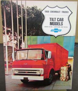 1968 Chevrolet Tilt Cab Gas Diesel 40 to 80 Truck Dealer Brochure Original