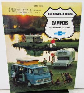 1968 Chevrolet Campers RV Series 10 20 30 Truck Dealer Sales Brochure R1