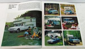 1968 Chevrolet Campers RV Series 10 20 30 Truck Dealer Sales Brochure R1