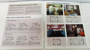 1968 Chevrolet Campers RV Series 10 20 30 Truck Dealer Sales Brochure R1