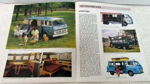 1968 Chevrolet Campers RV Series 10 20 30 Truck Dealer Sales Brochure R1
