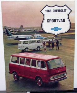 1968 Chevrolet Sportvan GS GE 10 20 Camper Truck Sales Brochure Original