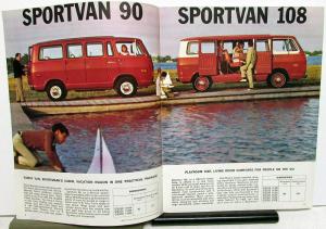 1968 Chevrolet Sportvan GS GE 10 20 Camper Truck Sales Brochure Original