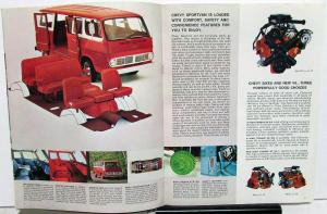 1968 Chevrolet Sportvan GS GE 10 20 Camper Truck Sales Brochure Original
