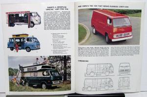 1968 Chevrolet Sportvan GS GE 10 20 Camper Truck Sales Brochure Original
