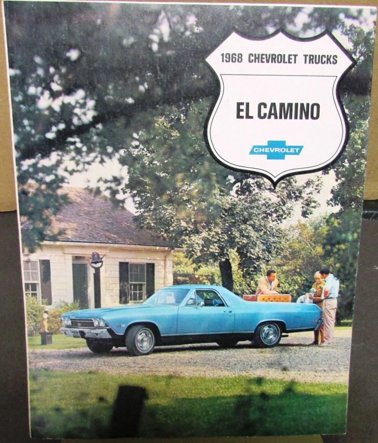 1968 Chevrolet El Camino Truck Dealer Sales Brochure Folder Original